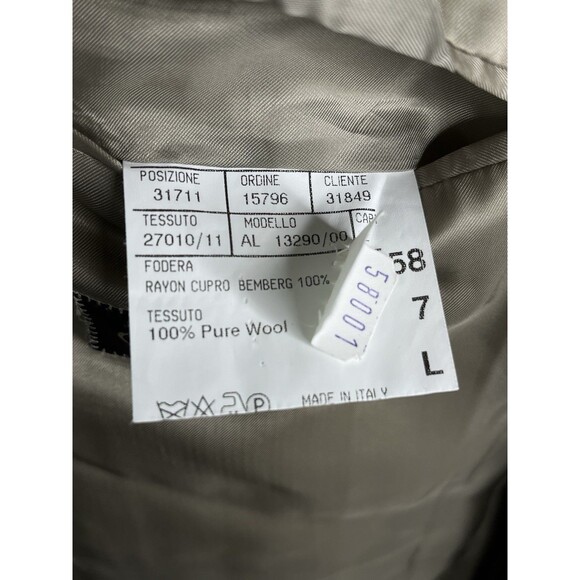 CANALI Luxury Designer Blazer Men 42L Houndstooth Pure Wool Made in Italy - Picture 10 of 13